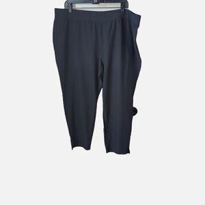 Eileen Fiaher Grey/Black Cropped Pants 2X